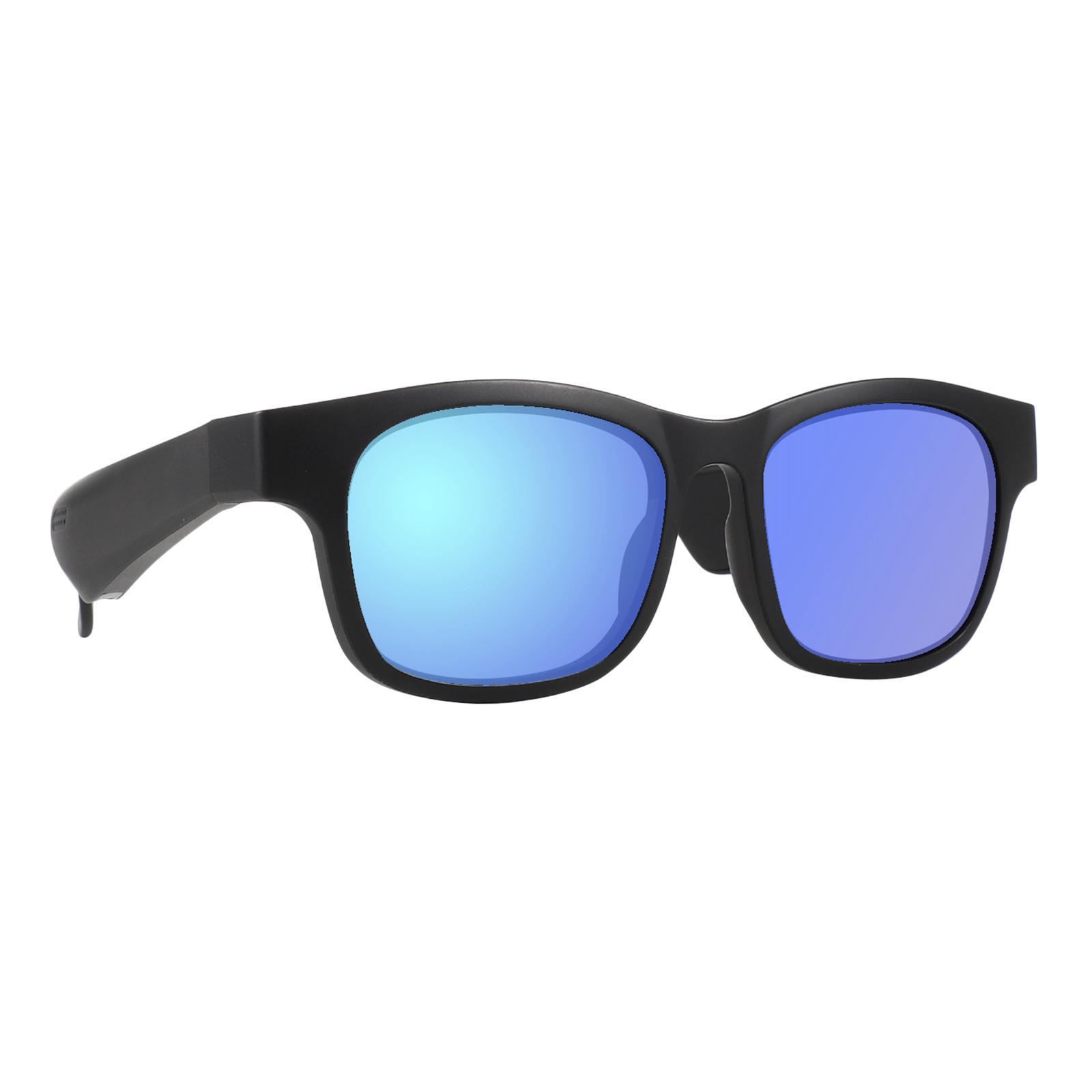Conduction Glasses Sunglasses Bluetooth Wireless Headset Blue