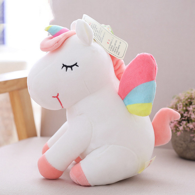 Gấu bông ngựa một sừng Unicorn 40cm TNB215 - Màu trắng