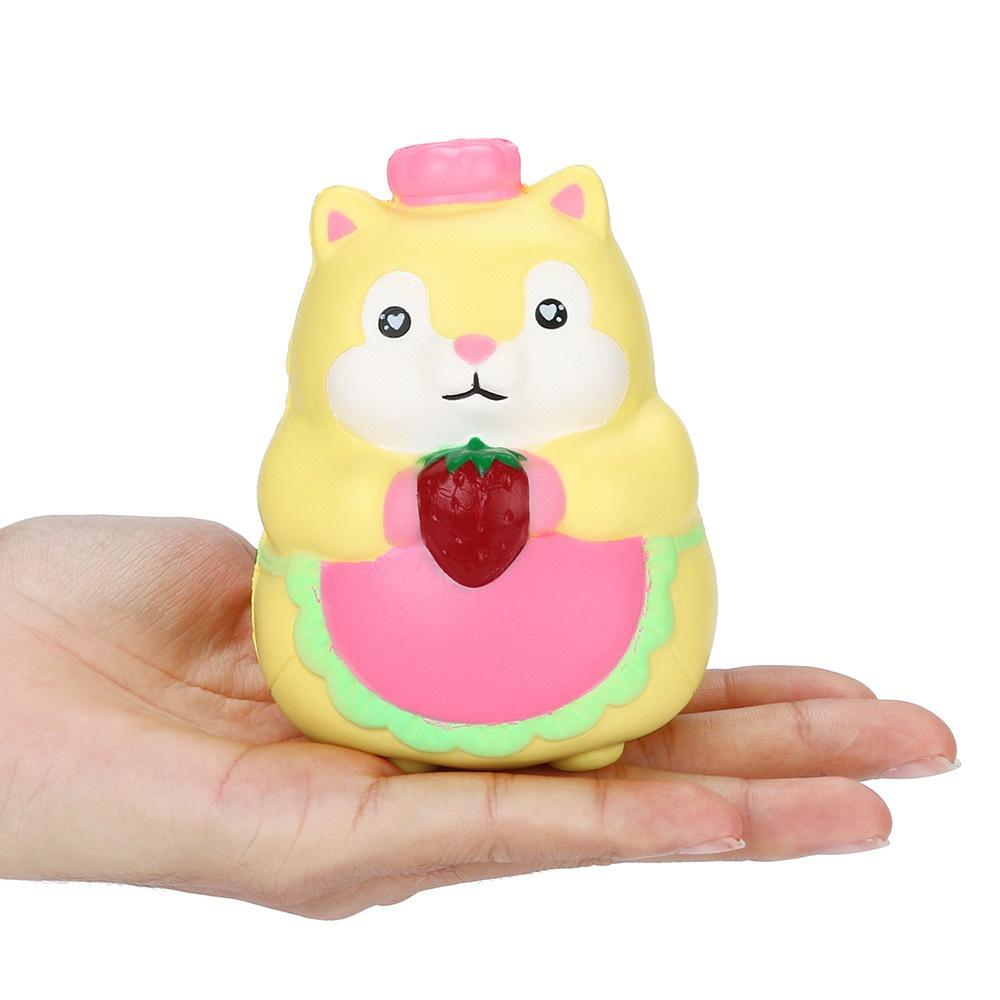 Squishy Lớn JUMBO chuột ú ôm dâu Đồ Chơi Xốp Giảm Stress Hình mềm mịn dễ Thương đàn hồi Cho Bé