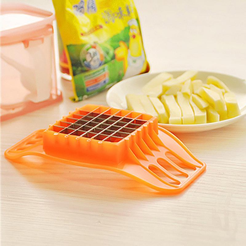 Stainless Steel Potato Slicer Fries Vegetable Cutter Chopper Chips Making Tool Potato Cutting Fries Tool Kitchen Accessories