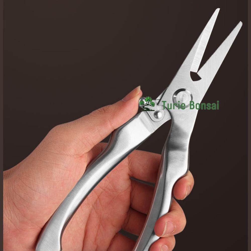 Kéo cắt cành thép đúc trắng nguyên khối siêu sắc Nhật Bản