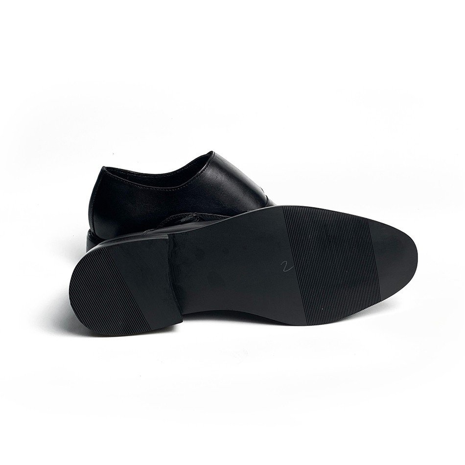 Giày tây nam Double Monk Strap MAD Black da bò cao cấp giá rẻ nhất uy tín chất lượng tốt thời trang phong cách
