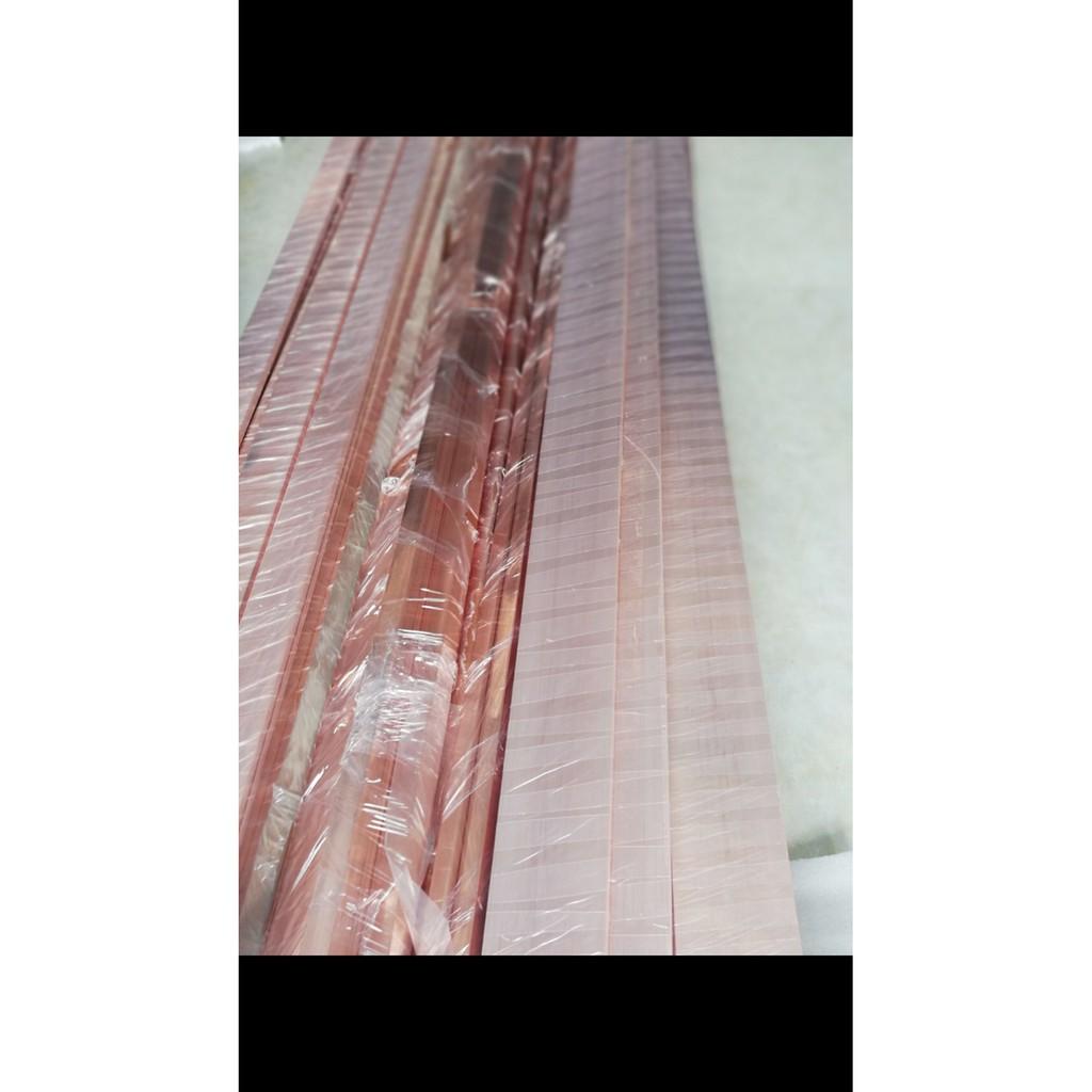 Đồng thanh cái đỏ  20x5mm dài 1m