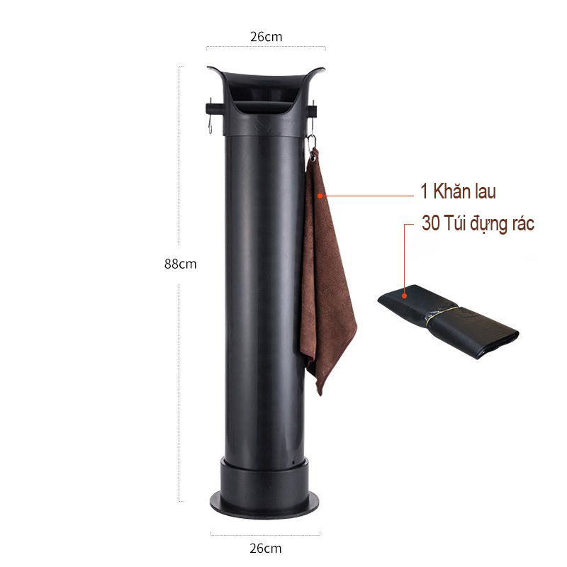 Hộp Đập KNOCKKOUT Bã Cà Phê Dạng Đứng Ống Tròn Cao