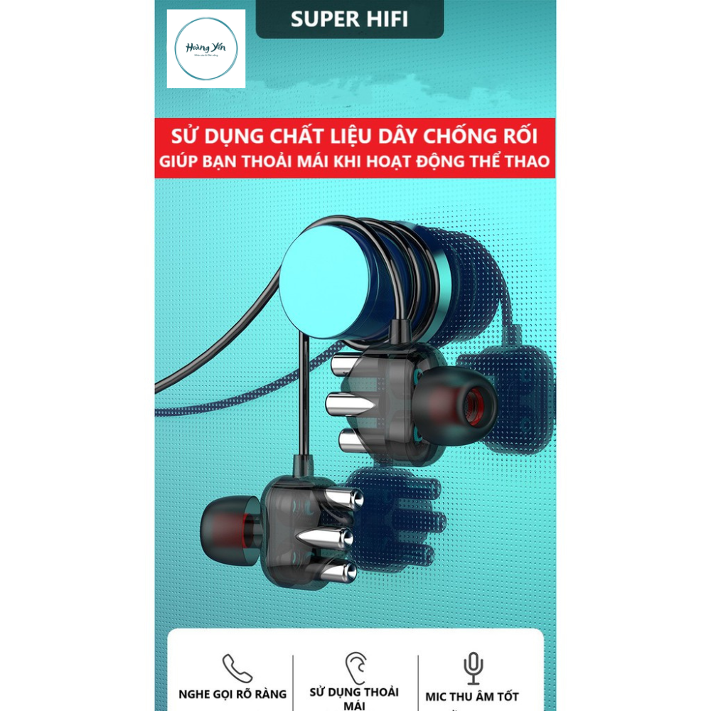 Tai Nghe Nhét Tai Chống Ồn A6 PRO Super BASS Thiết Kế Mới Âm Thanh Cực Đã