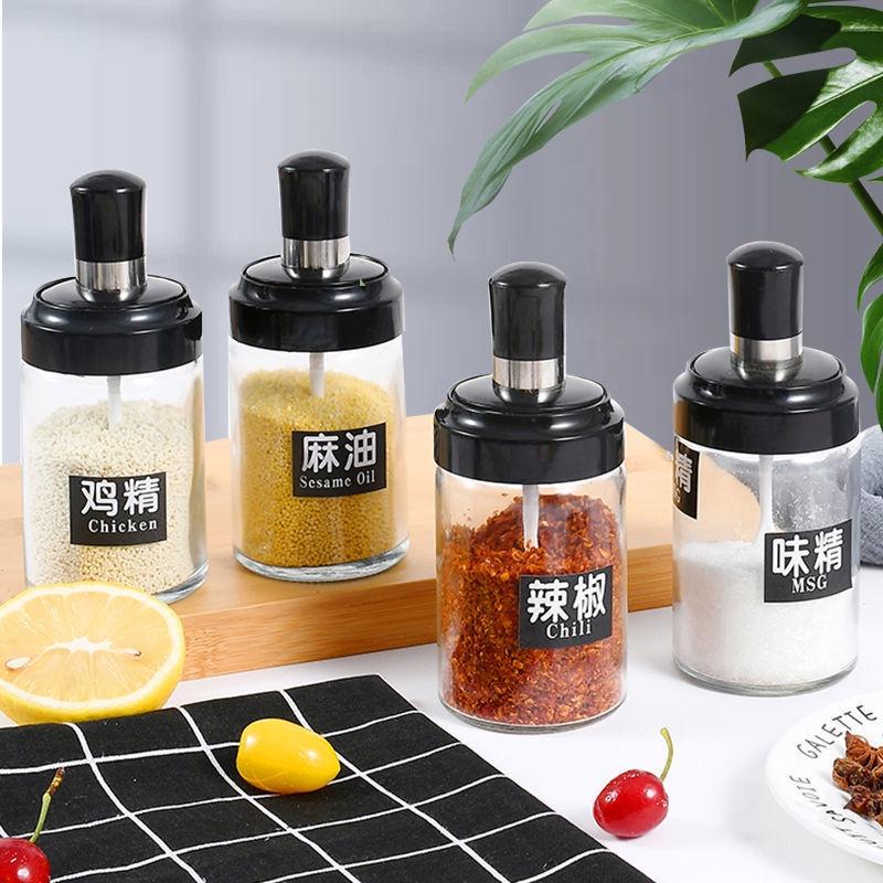 Lọ Đựng Gia Vị / Lọ Đựng Gia Vị Có Thìa / Lọ Đựng Gia Vị Thuỷ Tinh / Hũ Đựng Gia Vị Thuỷ Tinh / Lọ Đựng Gia Vị Kèm Thìa