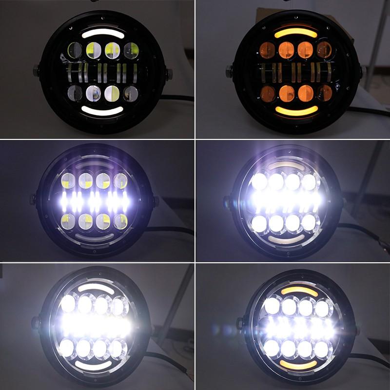 Đèn Pha Led 7 Inch Cho Xe Harley Honda Yamaha Suzuki