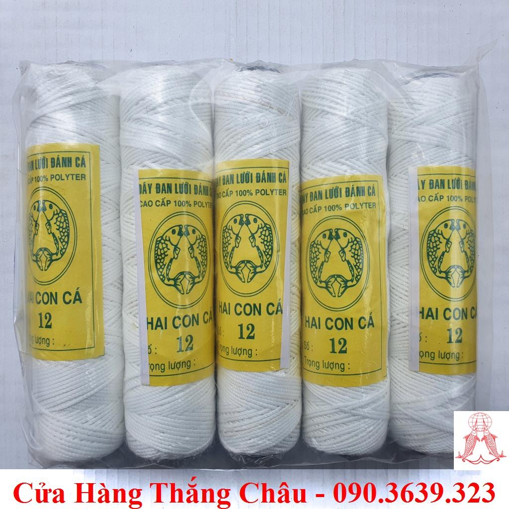 Chỉ Hai Con Cá (Lớn) - 1 Cuộn Nhợ Thợ Hồ Xây Dựng, Chỉ Diều - Nhiều Số