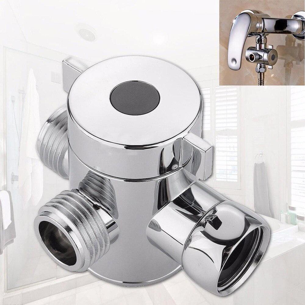 1/2 Inch Three Way T-adapter Valve For Toilet Bidet Shower Head Diverter Valve For switching bathtub toilet bidet spray