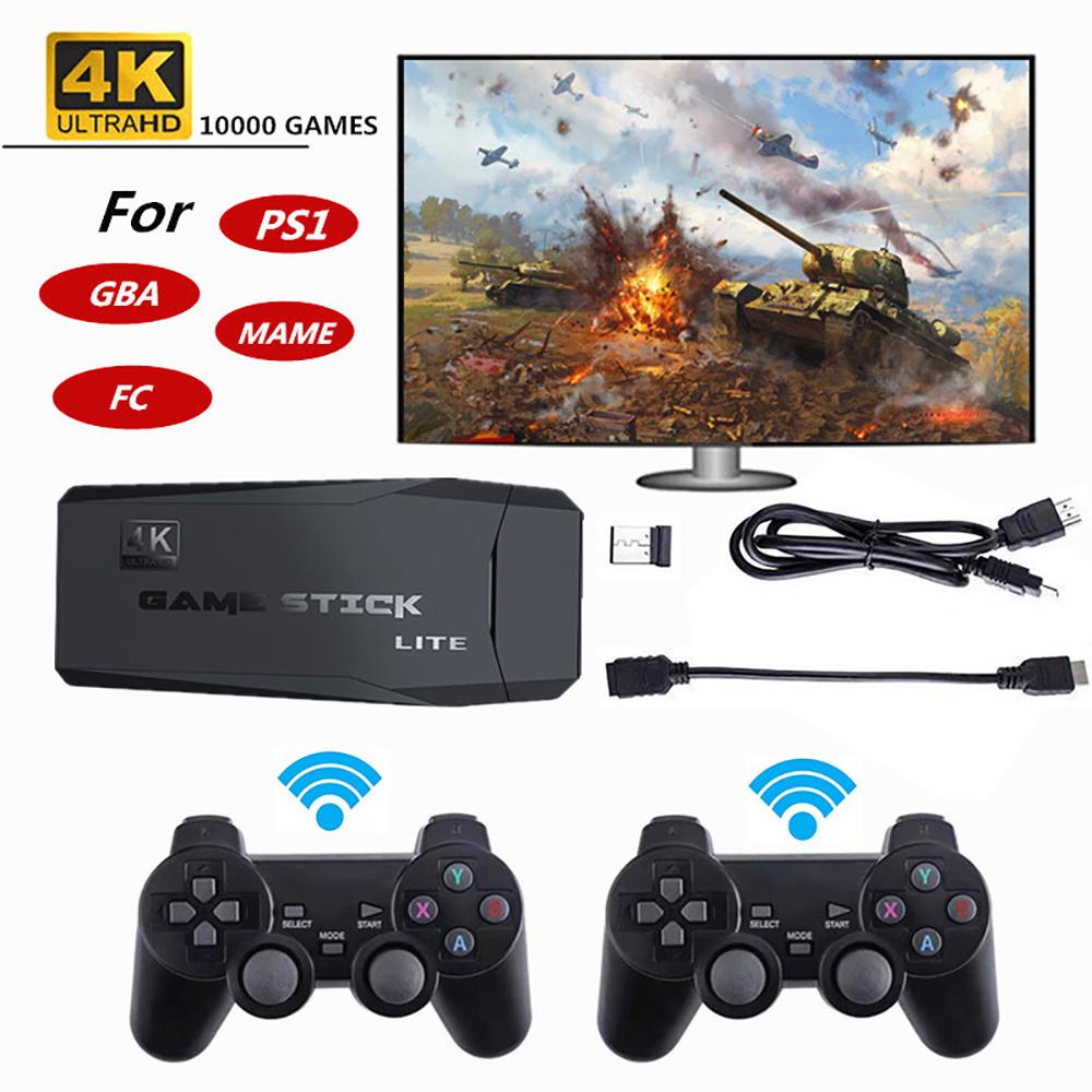 Bảng điều khiển trò chơi video 4K HD 64G Tích hợp 10000 trò chơi Retro Handheld Trò chơi giao diện điều khiển không dây Game Game Mini Game Box
