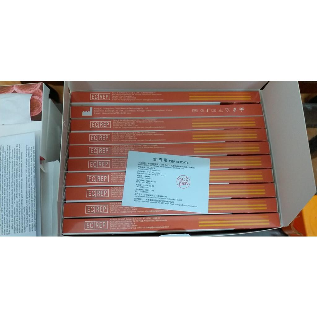 Combo 5 Bộ Test Nhanh Kháng Nguyên Tại Nhà - Bộ Test Nước Bọt Antigen, Công Nghệ Hà Lan Độ Chính xác cực cao