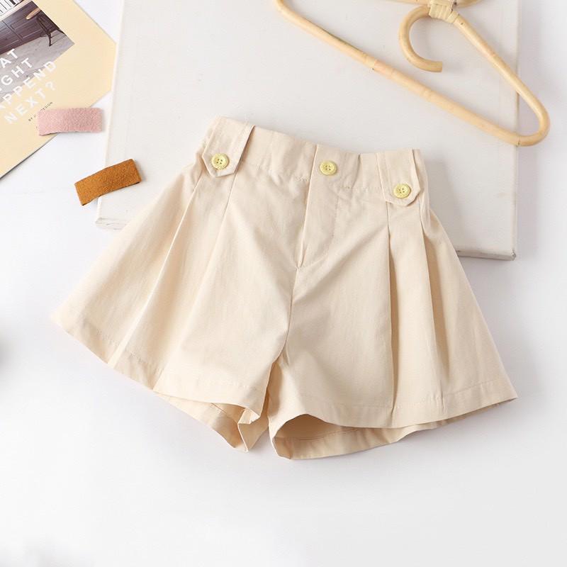 Quần đùi cho bé, quần đùi ống rộng cho bé gái từ 2 tuổi đến 5 tuổi phong cách Hàn Quốc