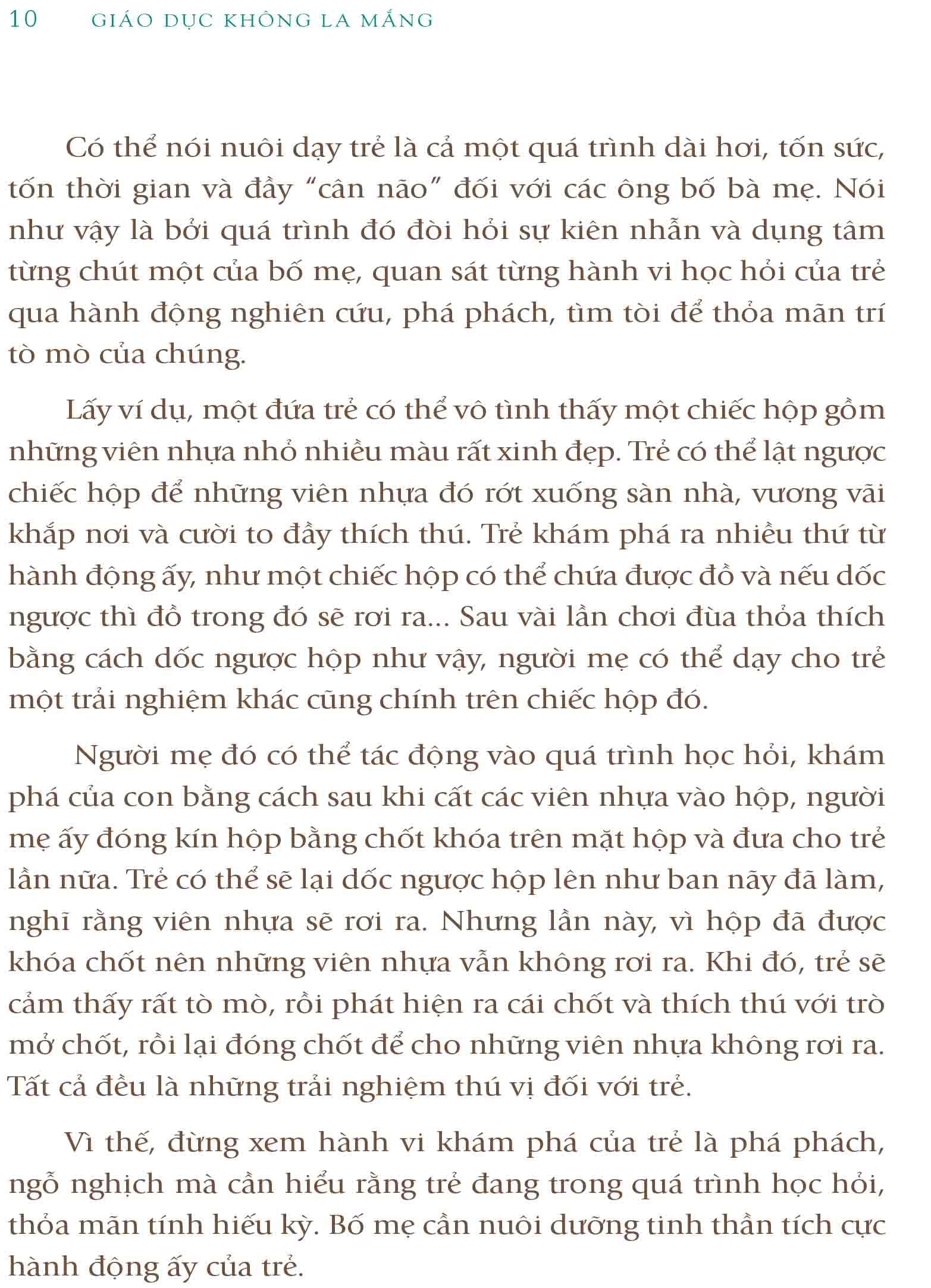 Sách Giáo Dục Không La Mắng