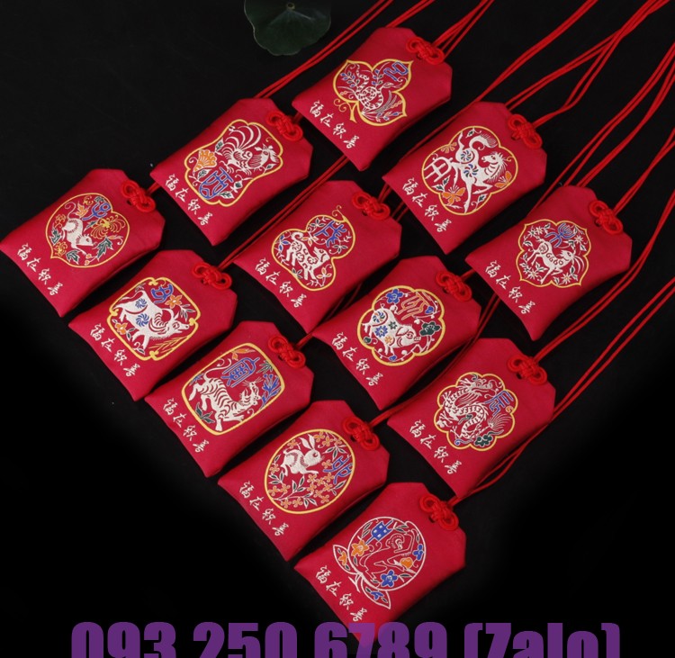 túi phước lành omamori may mắn tài lộc LINH VẬT 12 CON GIÁP BẢO HỘ, BÌNH AN