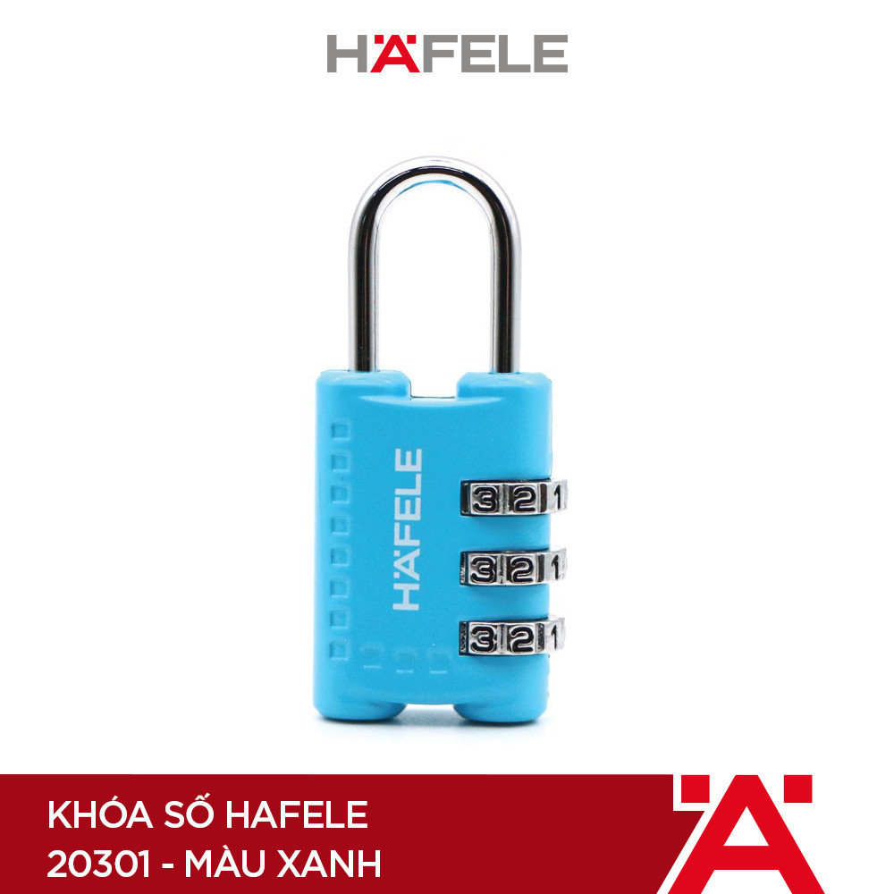 Khóa số Hafele 20301 màu xanh - 482.09.004 (Hàng chính hãng)