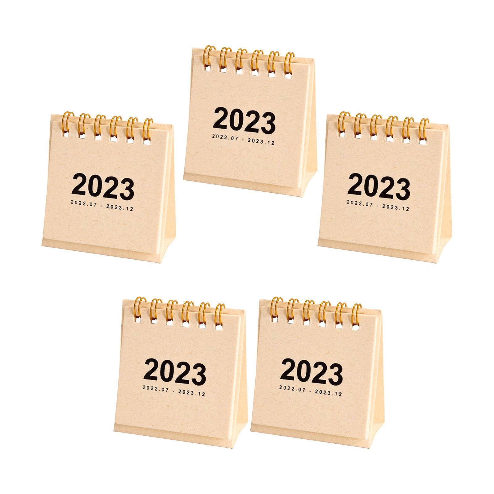 Modern 2023 Desk Calendar Schedule Planner Durable for Student Desktop Home