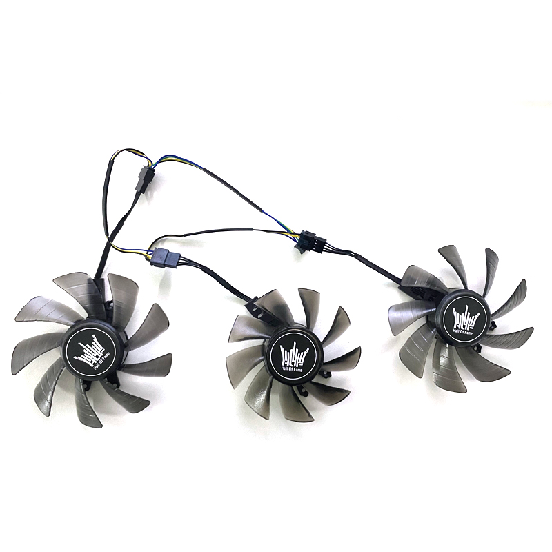 3PCS 75MM 85MM 4pin HOF GTX 1070 GPU Fan For  GALAXY GeForce GTX 1070 Hall of Fame Limited Edition GTX1070 HOF Video Card Fans