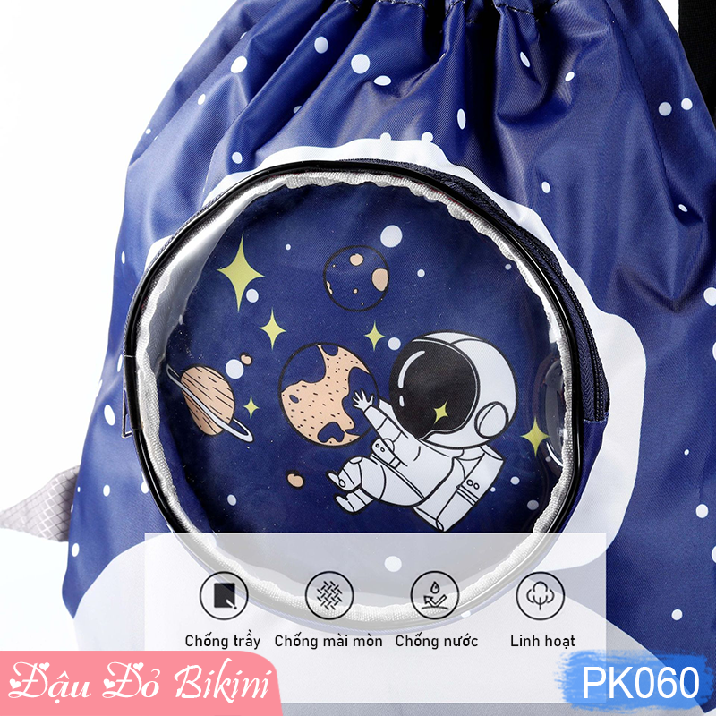 Túi đựng đồ đi bơi, đi biển cho bé trai bé gái, có 2 ngăn khô &amp; ướt riêng biệt, chống nước, ngăn kính chống xước, giá tốt | PK060