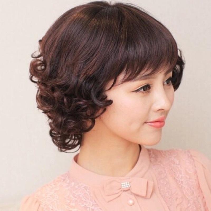 Tóc giả nữ Hàn Quốc + Tặng kèm lưới T92