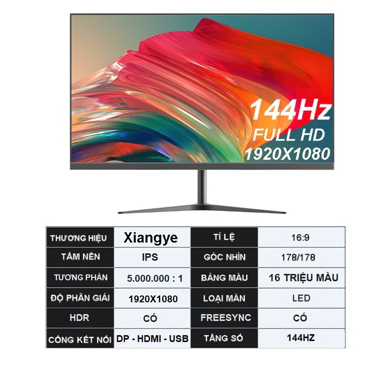 Màn Hình Máy Tính 24 inch FHD 144hz Lieguan Gaming - hàng nhập khẩu