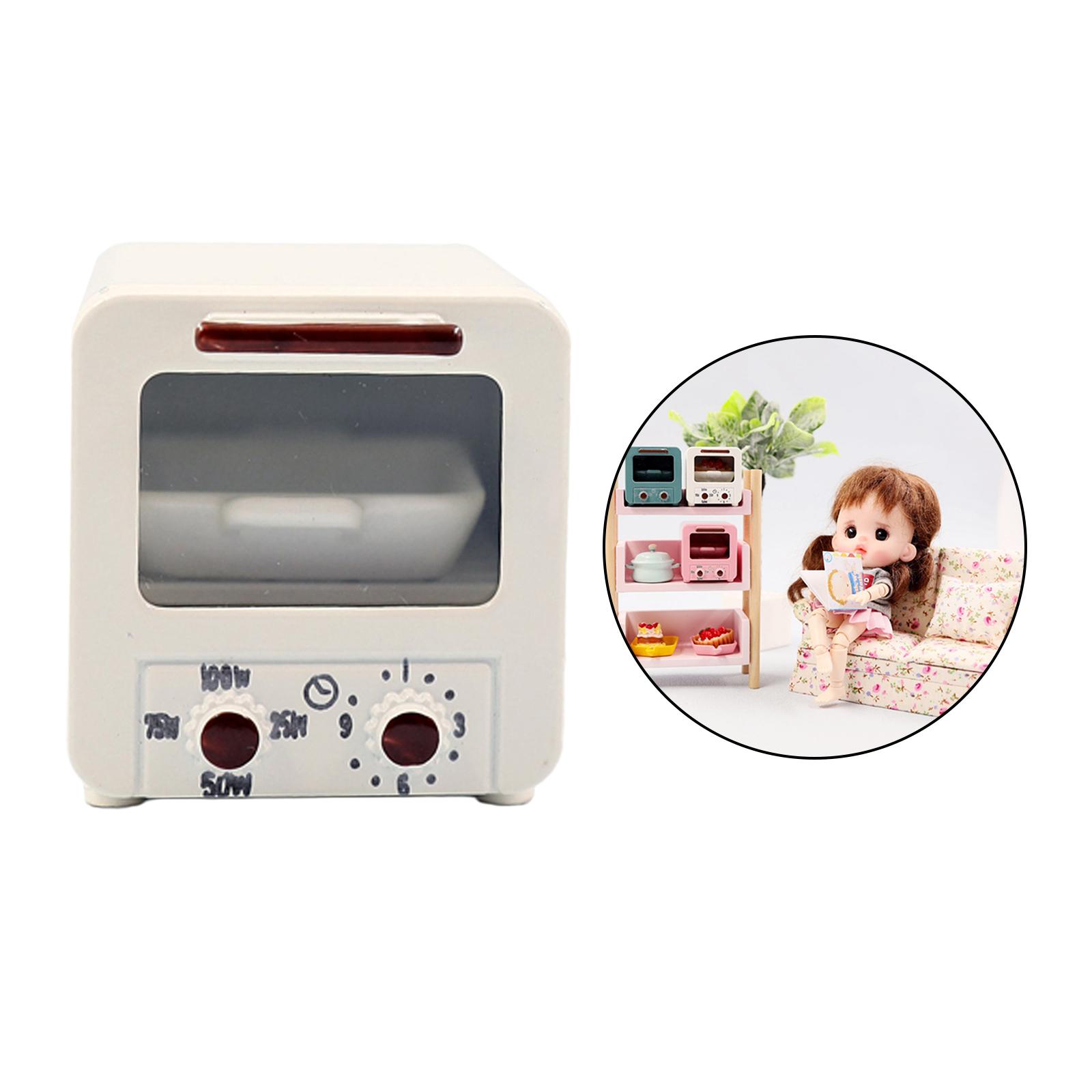 1:12 Dollhouse Microwave House for 1/8 Kitchen Accessory White