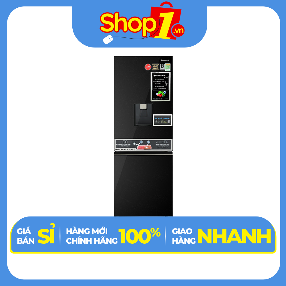 Tủ lạnh Panasonic NR-BV331WGKV inverter 300 lít - Hàng chính hãng