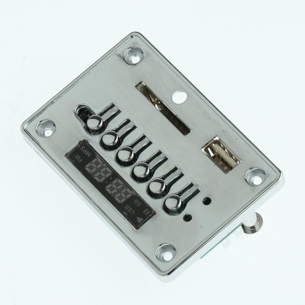 12V Car Wireless Bluetooth MP3 Board Audio Module MMC USB TF AUX FM