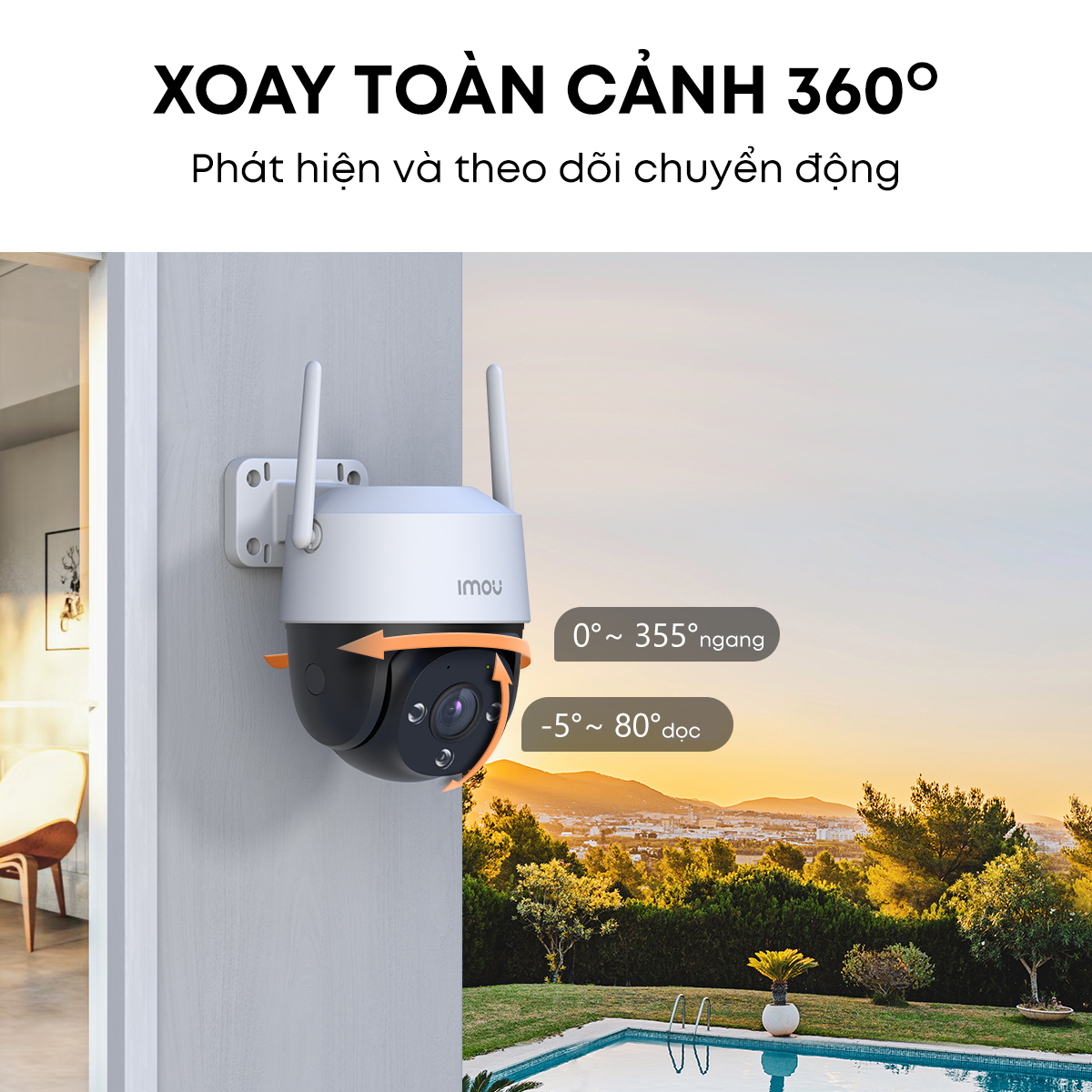 Camera Wifi ngoài trời Imou Cruiser SE+ I IPC-S21FEP I Đàm thoại 2 chiều I Phát hiện chuyển động I IP66 I Hàng chính hãng