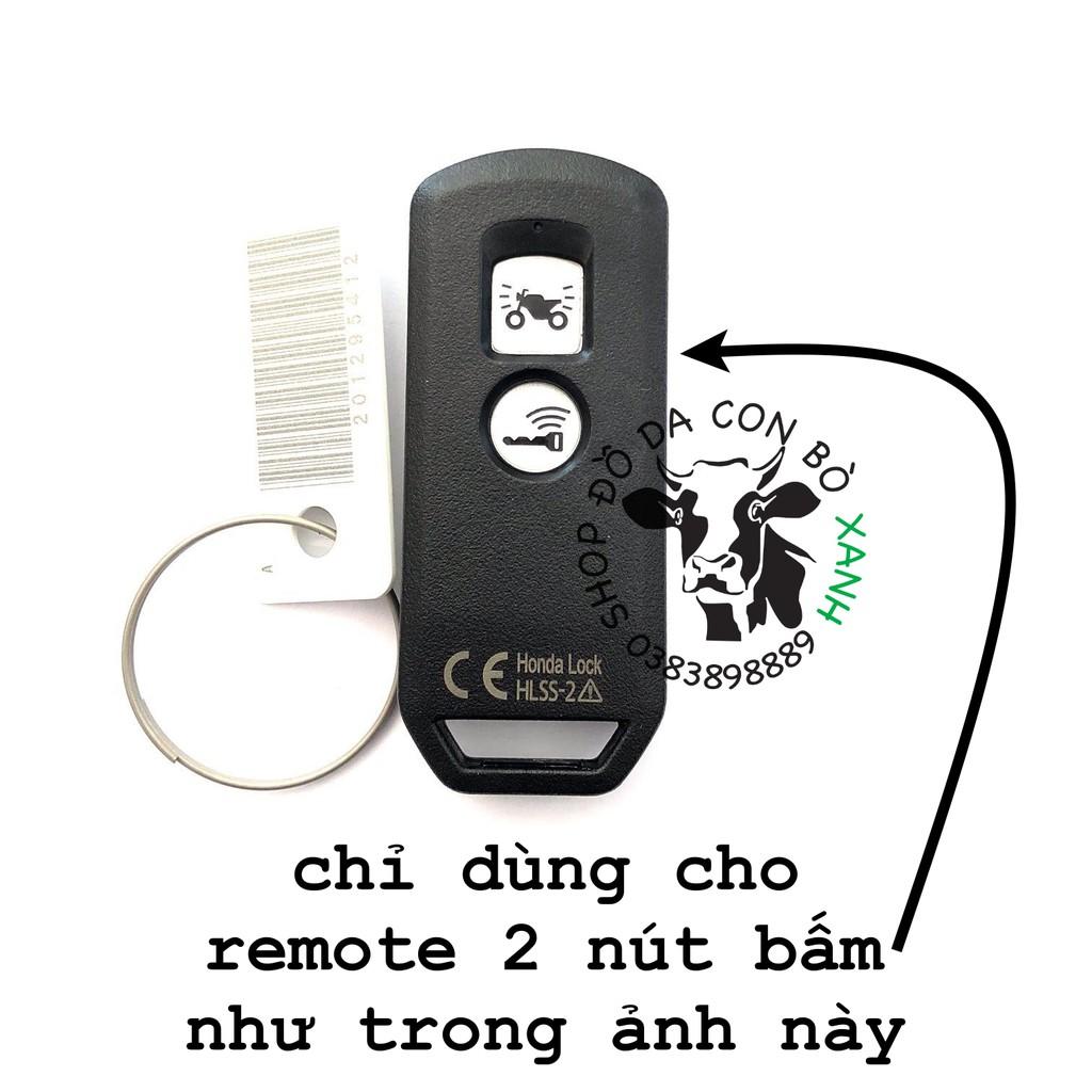 Bao da dành cho Chìa Khóa Honda SH 300i (loại 2 nút bấm) handmade da thật