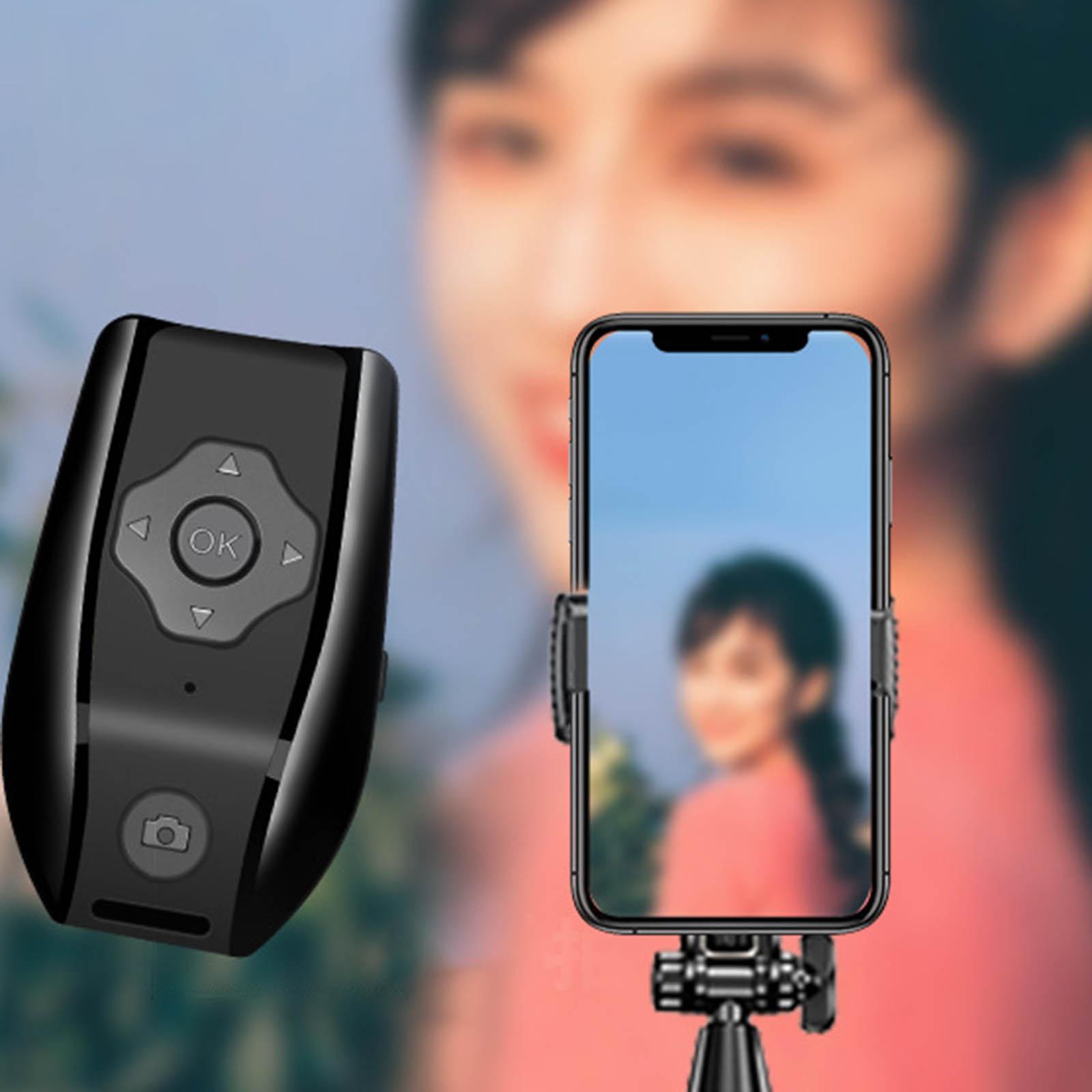 Bluetooth Phone Remote Controller Page Turner Selfie Button Camera Shutter for Page Turning