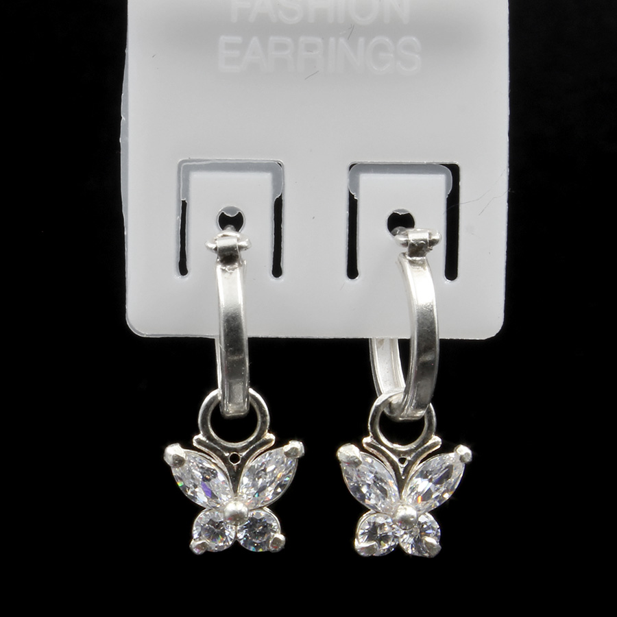 Hoa tai trẻ em Bạc Hiểu Minh HTE002 bướm xinh