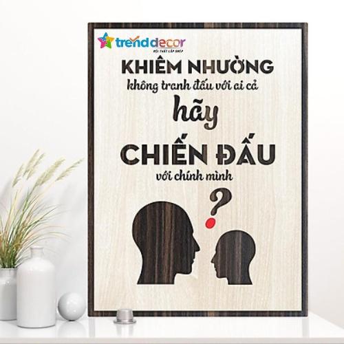 Tranh Gỗ Tranh Độnh Lực Phù Hợp Decor Quán Coffee