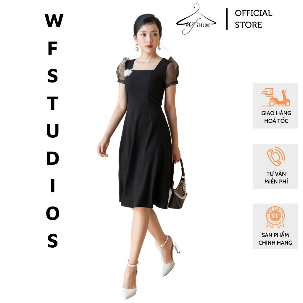 Váy cổ vuông tay bồng-Lexi Dress-V06-wfstudios