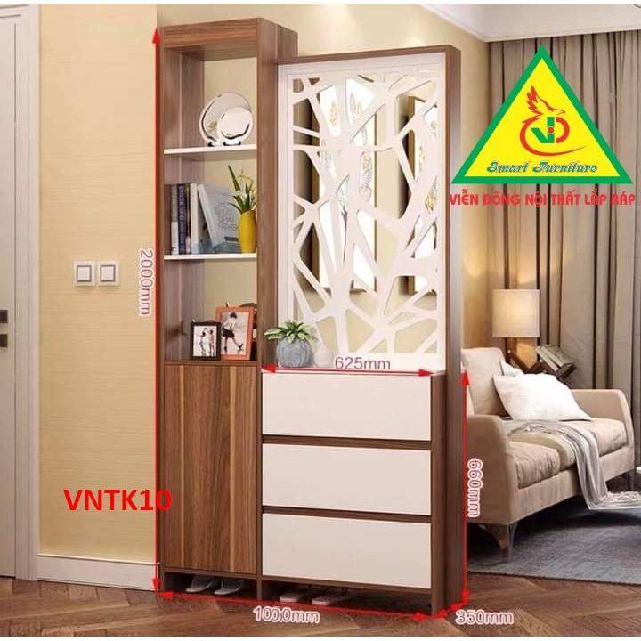 Tủ kệ vách ngăn trang trí VNTK10