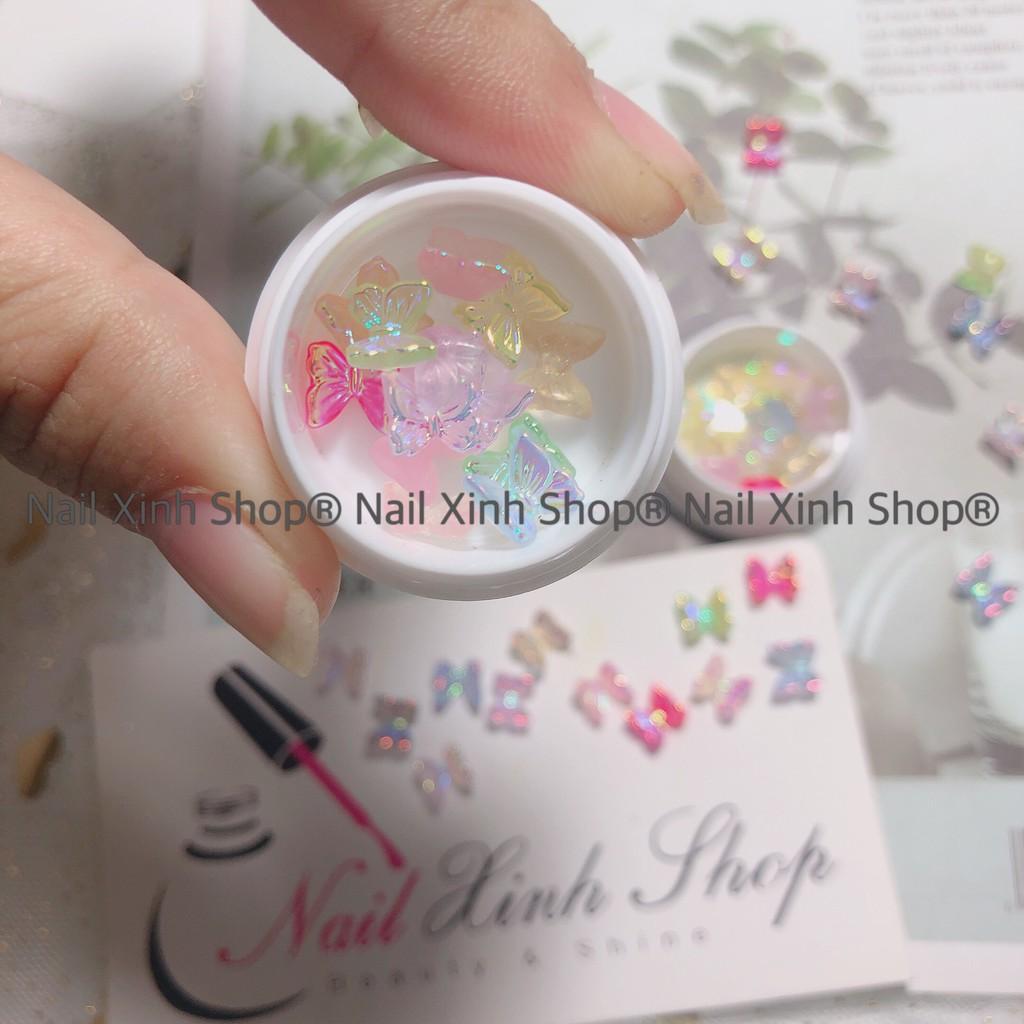 Hũ trang trí móng nail - 5 con bướm mix / charm bướm hot nail 2020