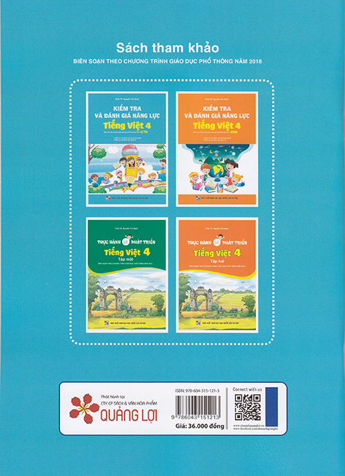 Sách - Kiểm tra và đánh giá năng lực Tiếng Việt 4 tập 2 (Biên soạn theo chương trình GDPT 2018)