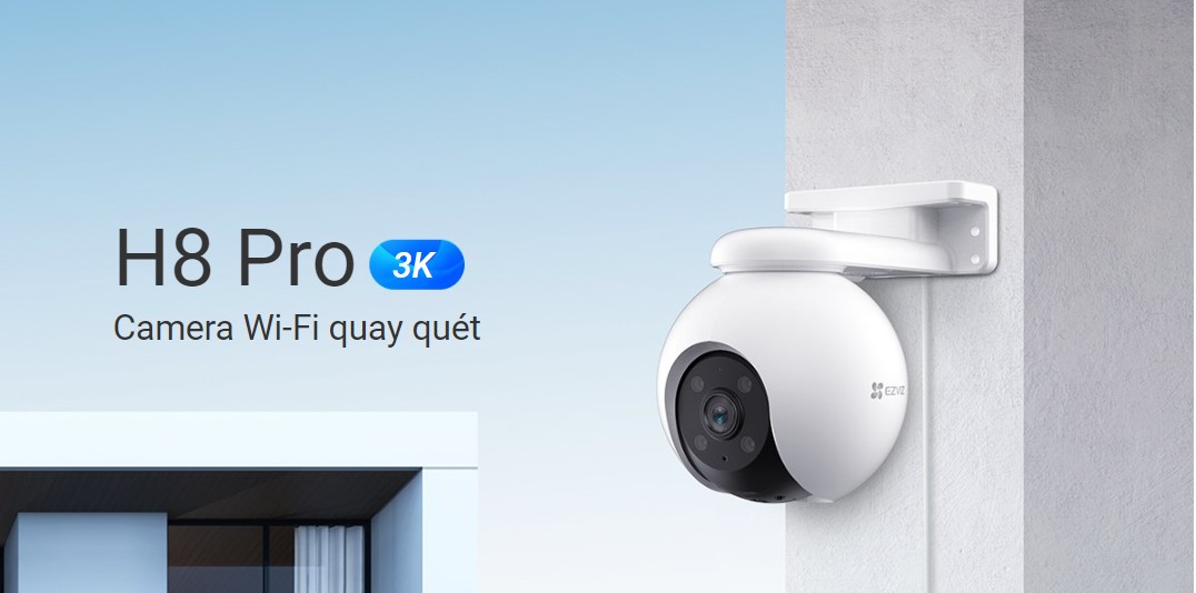 Camera IP WiFi Ngoài Trời EZVIZ H8 3K 5MP - Hàng Chính Hãng