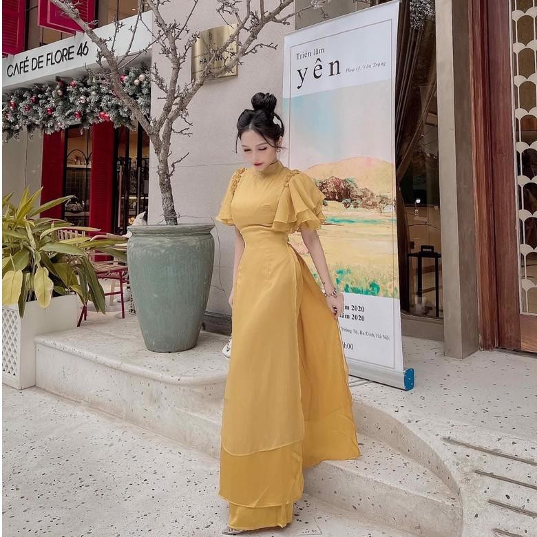 Áo Dài Đi Chơi LABELLE Nhiều Màu TKCC124