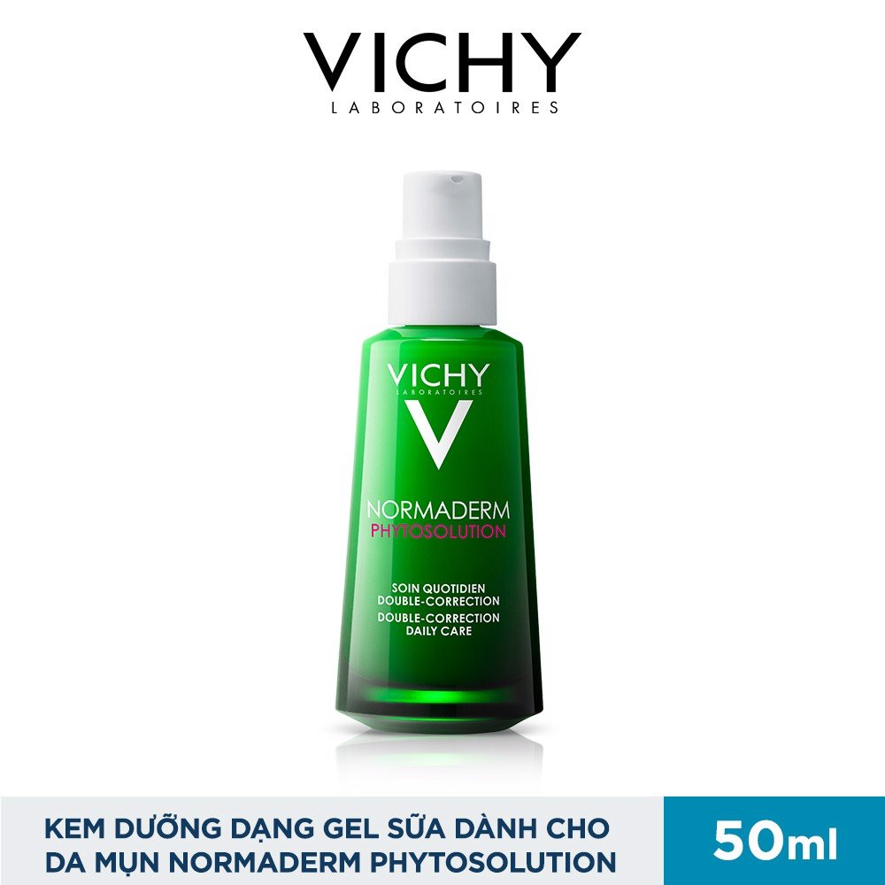 Kem Dưỡng Dạng Gel Sữa Dành Cho Da Mụn Với Tác Động Kép Vichy Normaderm Phytosolution 50ml