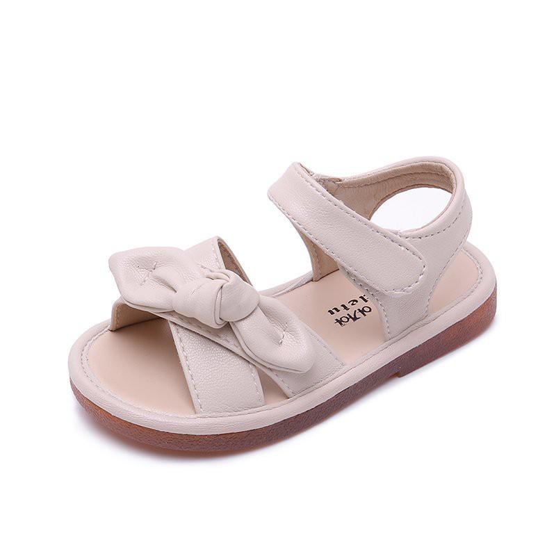 Sandal dành cho bé gái sandal cho bé đi mềm êm chân thiết kế đính nơ siêu xinh