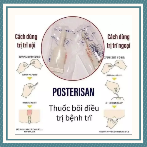 Thuốc Bôi Trĩ Posterisan Forte 2gr x 50 Tuýp Nhật Bản(Nội Địa Nhật)