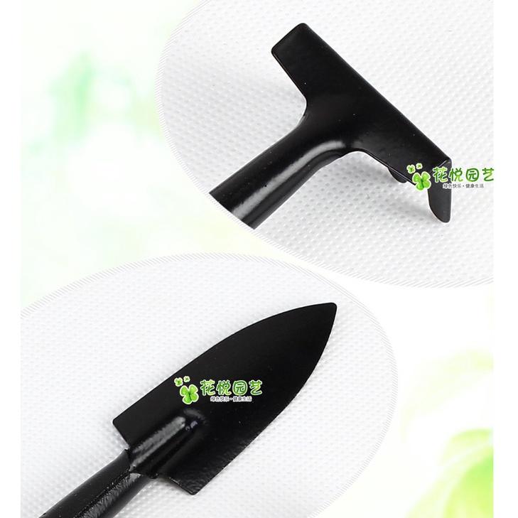 Bộ Dụng Cụ Làm Vườn Mini 3 Món Tiện Lợi: xẻng xúc, cây xới, bàn cào