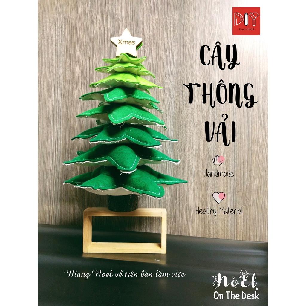 Trang Trí Giáng Sinh Noel - Cây Thông Vải Handmade