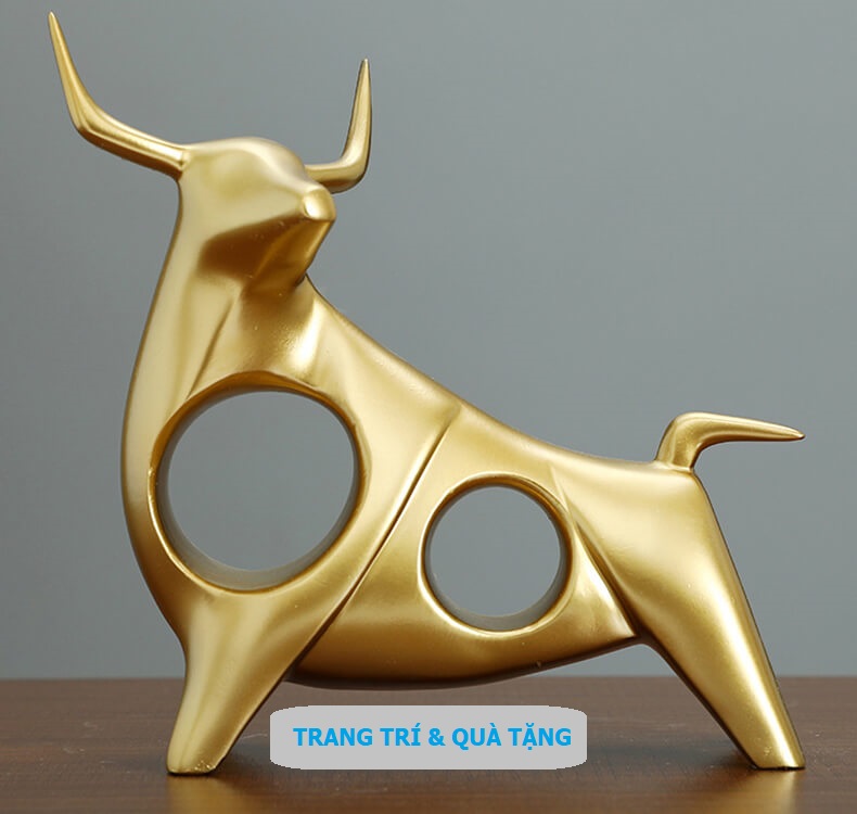 Tượng trâu decor trang trí hiện đại