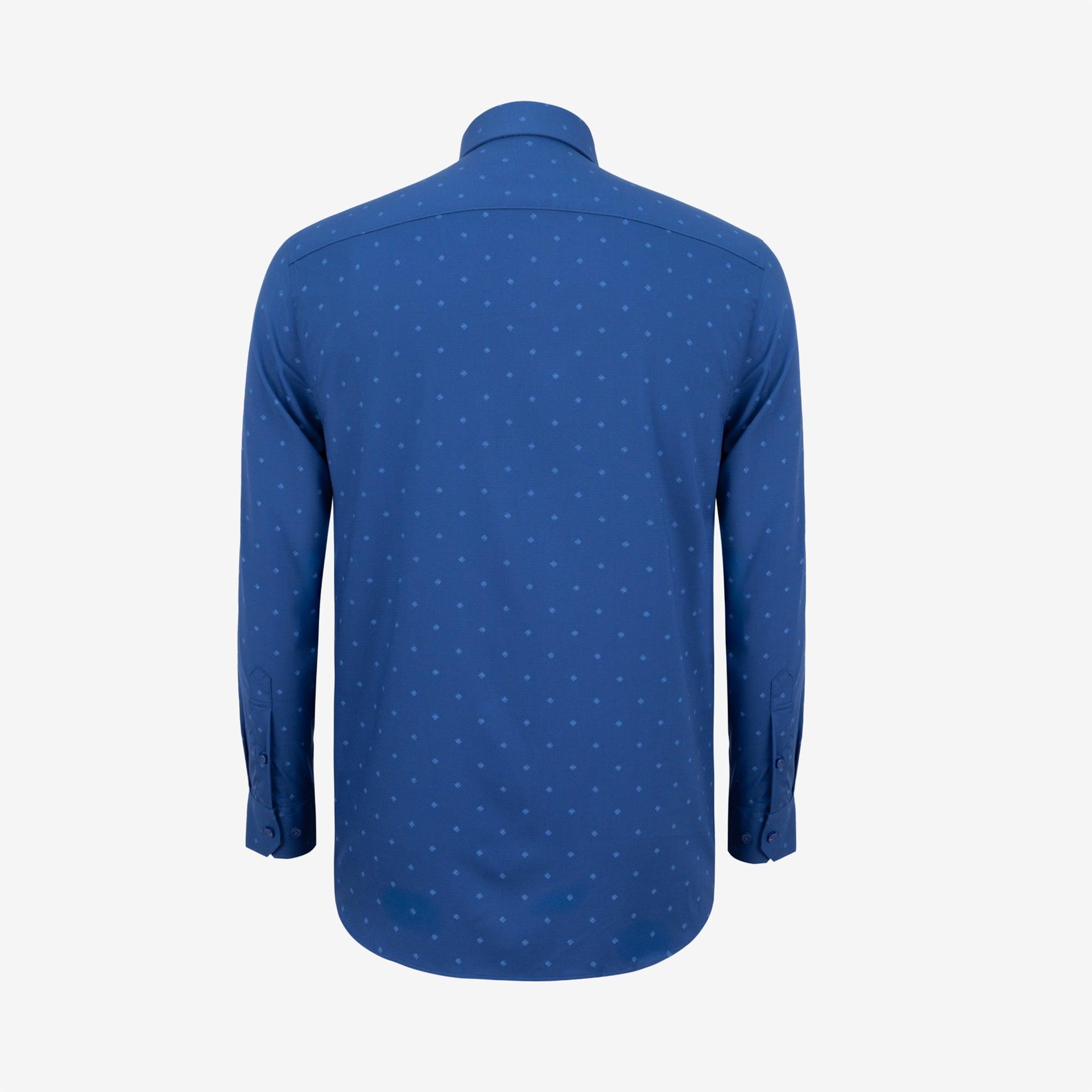 Áo sơ mi nam KHATOCO Tailor Fit dài tay A1MD538T1-CNIN785-2707-D