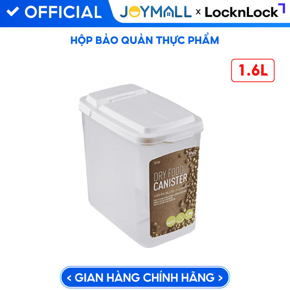 Hộp Bảo Quản Thực Phẩm Lock&amp;Lock Dry Food P-1735 nhiều size , Hàng chính hãng, nắp kín hơi, mở nắp 1 chạm - JoyMall