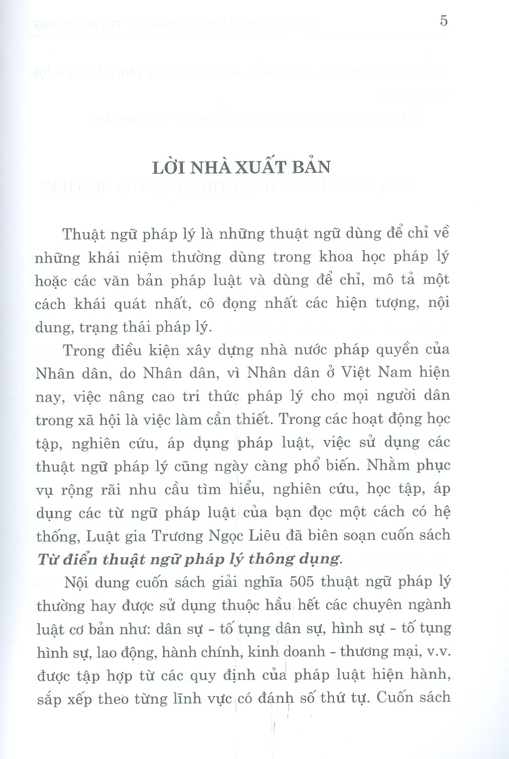 Từ Điển Thuật Ngữ Pháp Lý Thông Dụng