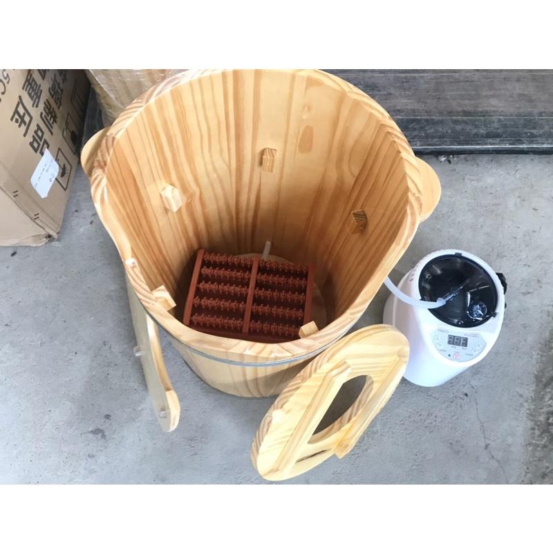 Thùng gỗ xông chân kết hợp x.ông phụ kho.a