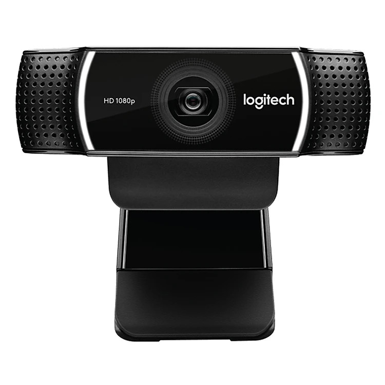 Thiết bị truyền hình ảnh chất lượng cao (Webcam) Logitech C922 Full HD 1080p/30FPS - 720p/60FPS micro kép to rõ, tự động lấy nét và chỉnh sáng HD, phù hợp PC/ Laptop/ Mac - Hàng chính hãng