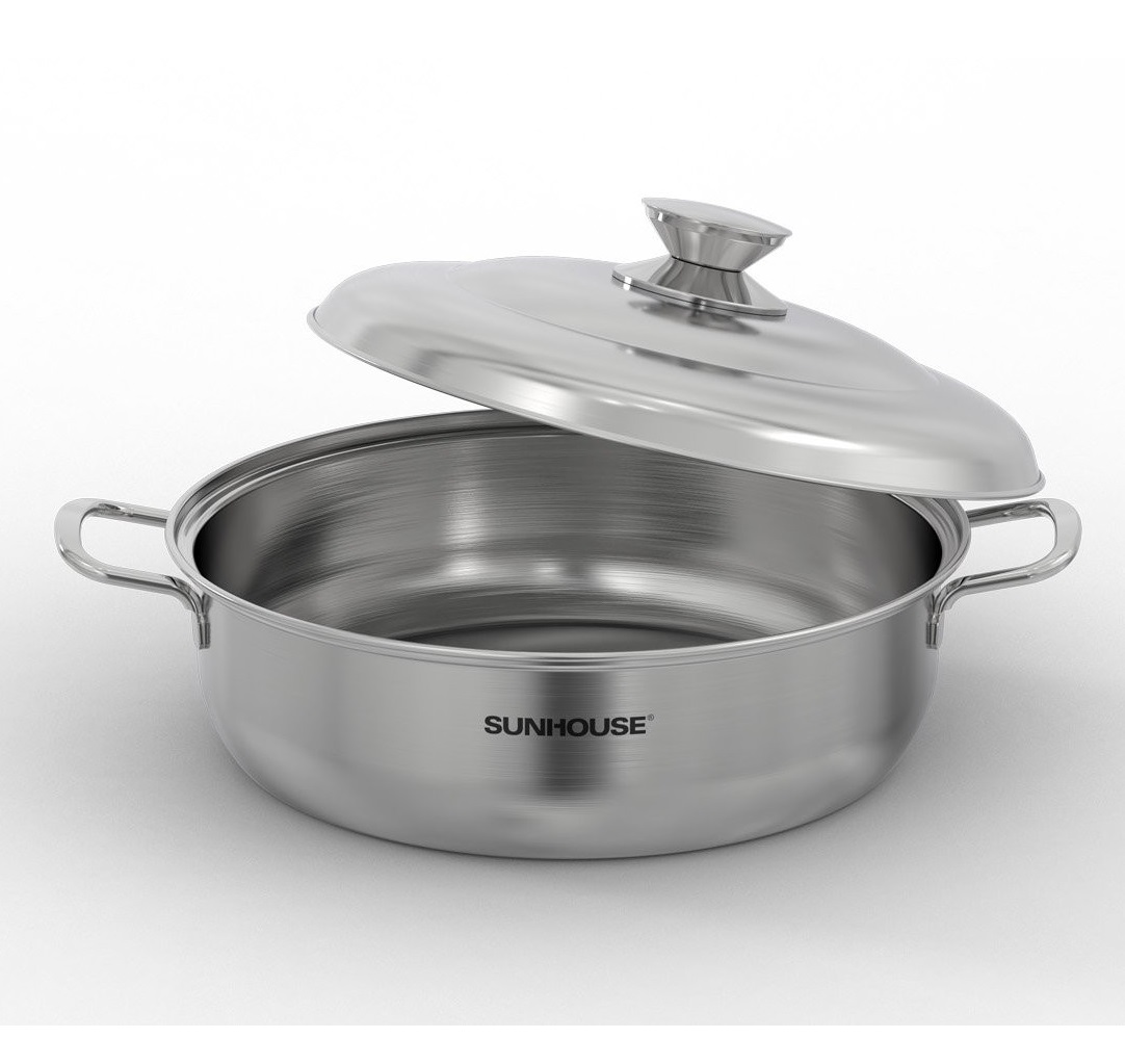 NỒI LẨU INOX 1 ĐÁY SUNHOUSE SHG26L - Hàng Chính Hãng
